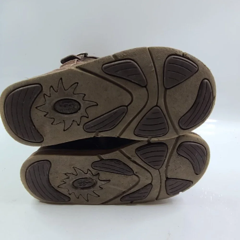 UGG Women's Brown‎ Cargo III 5132 Suede Buckle Mid-Calf Winter Snow Boots Size 6